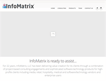 Tablet Screenshot of infomatrix-usa.com